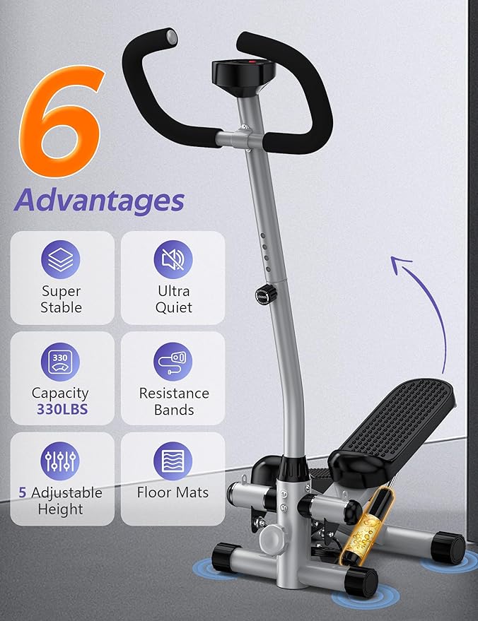 Amicus Mini Stepper for Exercise 330lbs Weight