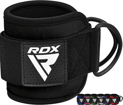 RDX Ankle Straps for Cable Machines Resistance Bands Attachment 7mm Neoprene 10”x4”, Gym