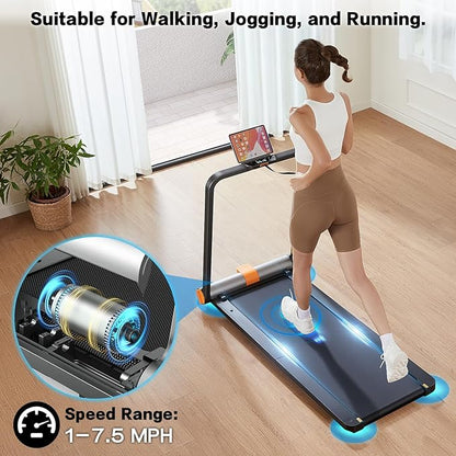 WALKINGPAD MC11 Folding Treadmill 2 in 1 Walking Pad Under Desk Foldable Walking and Running Treadmills for Office and Home No Installation Required 1-7.5mph