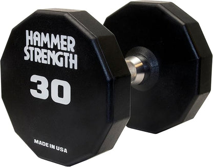 Hammer Strength 12 Sided Urethane Dumbbell 30Lb (1 Dumbbell)