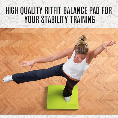 RitFit Balance Foam Pad - 2 inch TPE Non-Slip Mat for Fitness & Balance Exercises,Yoga, Physical Therapy, Knee Cushion with Multi Colors