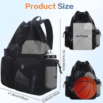 RHCPFOVR Mesh Swim Bags for Swimmers - Drawstring Backpack for Women Men Girls Swim Team Gear Swimming Beach Gym Bag Sports Pool