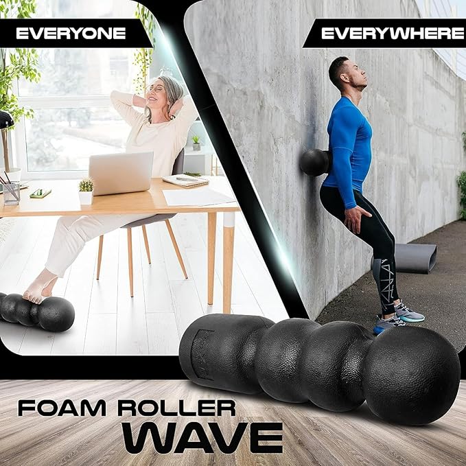 Yes4All High Density Foam Roller for Back Pain, Flexibility, Muscle Recovery, Deep Tissue, Exercise, Back, Legs & Neck Massage