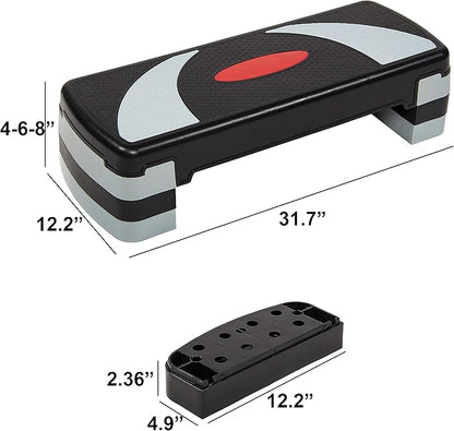 Signature Fitness Adjustable Workout Aerobic Stepper Step Platform Trainer