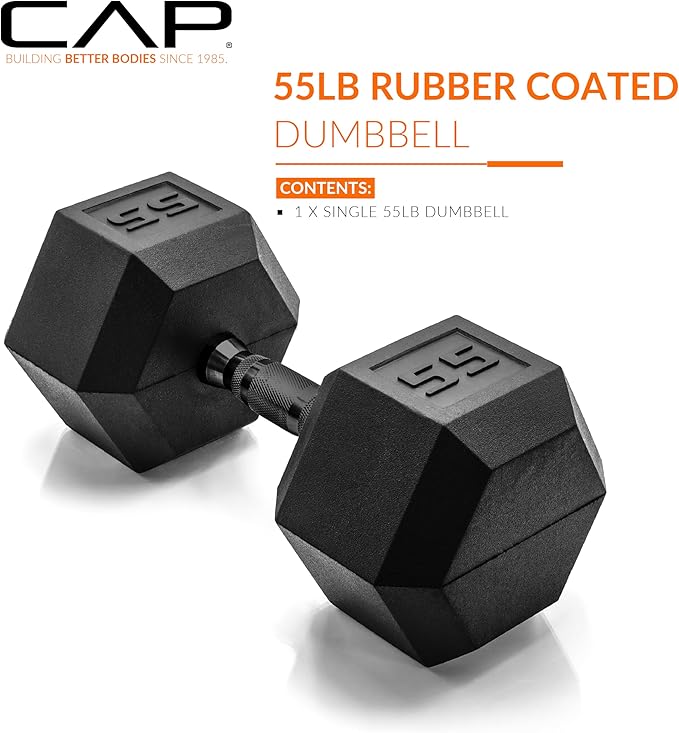 CAP Barbell Coated Hex Dumbbell Weight