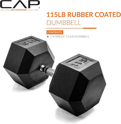 CAP Barbell Coated Hex Dumbbell Weight