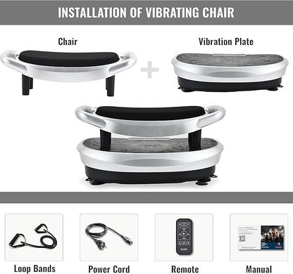 EILISON FITABS 3D Vibration Plate Exercise Machine - Oscillation, Pulsation + 3D Motion Vibration Platform | Whole Body Viberation Machine for Weight Loss, Shaping, Recovery, Toning, ABS