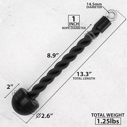 Synergee Tricep Rope Universal Cable Machine Attachment. Available