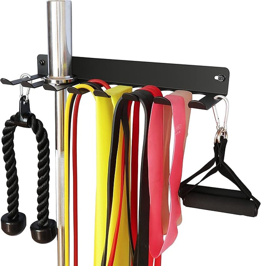 Storage Rack Storage Rack for Fitness Bands,Straps,Jump Ropes, Foam Rollers