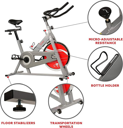 Sunny Health & Fitness Stationary Indoor Cycling Bike