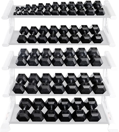 Body-Solid Rubber Coated Hexagon Dumbbells