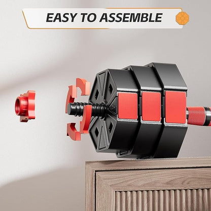 Adjustable Dumbbells Set 20lbs/30lbs/50lbs Weight