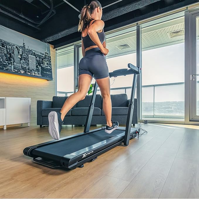 XTERRA Fitness Premium Folding Smart Treadmill, Compact Design, 250+ LB Weight Capacity, Powerful Motor, XTERRA+ Fitness App Included with Purchase