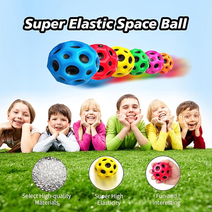 Space Ball,Extreme High Bouncing Ball, Super High Bouncing Space Ball, Children's Sensory Ball, Athlete Training Ball