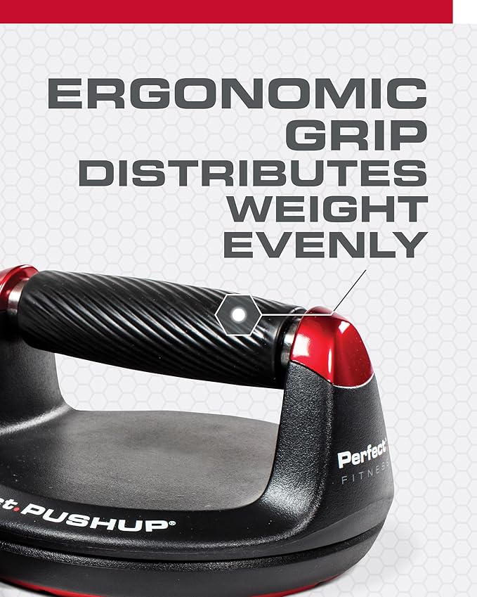 Perfect Pushup Elite, Anti-Slip Rotating Handles Prevent Wrist and Elbow Strain