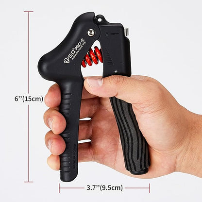 GD Grip Strength Trainer (Premium Adjustable Grip Strengthener for Forearm Training) Wrist and Forearm Strengthener