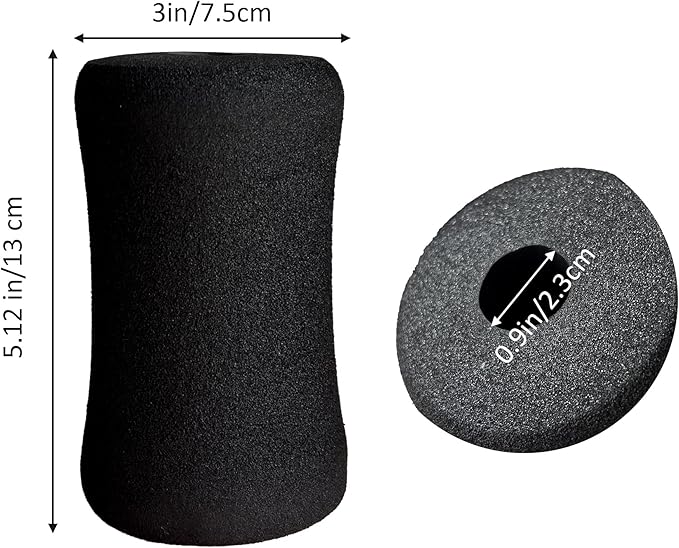 Foam Foot Pads Rollers Set of a Pair for Home Gym Exercise Machines Equipments