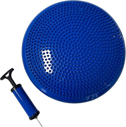 Inflatable Balance Disc Wobble Cushion to Improve Balance Fitness and Core Stability