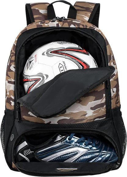 Himal Outdoors Soccer Bag-Backpack for Soccer,Backpack for Football & Volleyball & Handball,Sports Bag with Separate Cleat