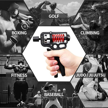 GD Grip Strength Trainer (Premium Adjustable Grip Strengthener for Forearm Training) Wrist and Forearm Strengthener