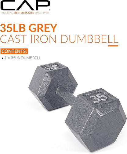 CAP Barbell Cast Iron Hex Dumbbell 35 lb