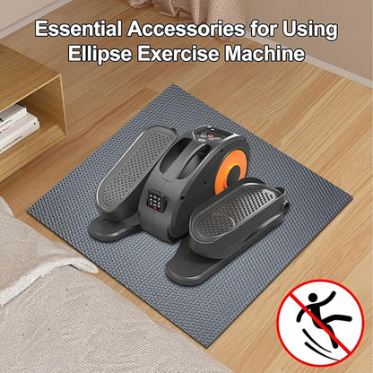 Ellipse Leg Exerciser Machine Non-Slip Mat, Apply to Under Desk Elliptical Peddler While Sitting, Perfect for Electric Seated Foot Pedal Exerciser, Enhanced Stability & Floor Protection