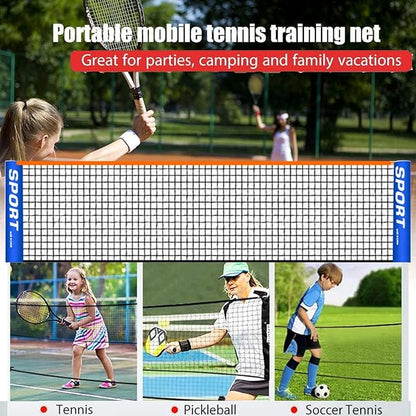 Portable Badminton Pickleball Net,Kids Adult Excellent Quality Volleyball/Pickleball/Tennis/Soccer Training Net Summer Indoor/Outdoor Fun Sports Net Used in Garden, Court Beach Backyard(Only Tennis Net)