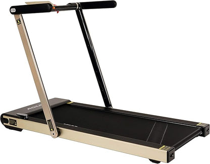 Sunny Health & Fitness ASUNA Slim Flat Folding Treadmill, Motorized with Low Profile, Speakers & Space Saving - 8730