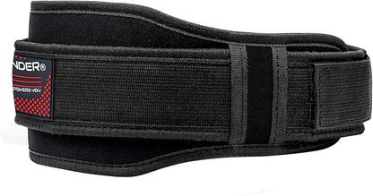 SideWinder Weight Lifting Belt for Serious Crossfit, Powerlifting Gym Training Fitness Workout Deadlifts Double Padded Back Support