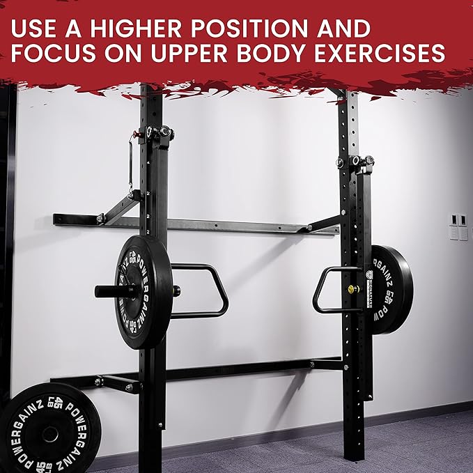 Signature Fitness Adjustable Lever Arms, Rated 600 LB Per Arm, Fits 2'' x 2'', 3'' x 2'', 3'' x 3'' Racks, Black, Pair