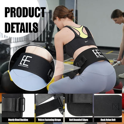 Exercise Hip Thrust Belt, Unisex Weight Lifting Support and Versatile use With Kettlebells, Dumbbells, and All Weights-Exercise Equipment for Enhanced Workouts