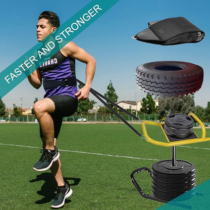 Weighted Training Waist Belt for Pulling Sled and Tires,Weight Sled Pulling Strap,Sled Trainer Pull Leash of Sled Harness,Pulley Strap for Strength Speed Agility Training