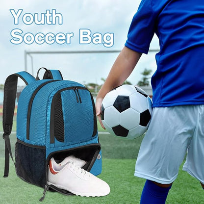 YOREPEK Soccer Backpack,Soccer Bag with Ball Holder, Water resistant Sport Equipment Bags Fit Basketball Volleyball Football