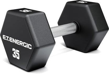 20LB/35LB PU Hex Dumbbells Solid Carbon Steel