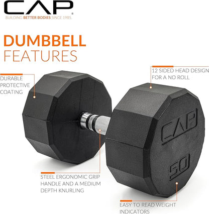 CAP Barbell Coated Hex Dumbbell Weight