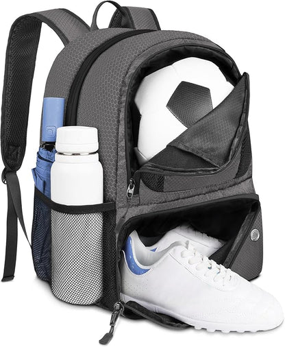 YOREPEK Soccer Backpack,Soccer Bag with Ball Holder, Water resistant Sport Equipment Bags Fit Basketball Volleyball Football