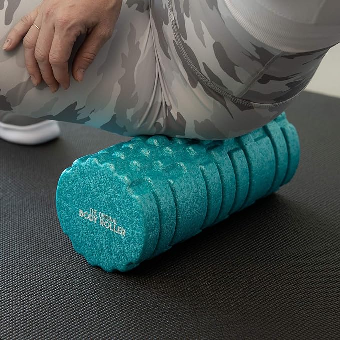 High Density Foam Roller Massager for Deep Tissue Massage of The Back and Leg Muscles - Self Myofascial Release of Painful Trigger Point Muscle Adhesions