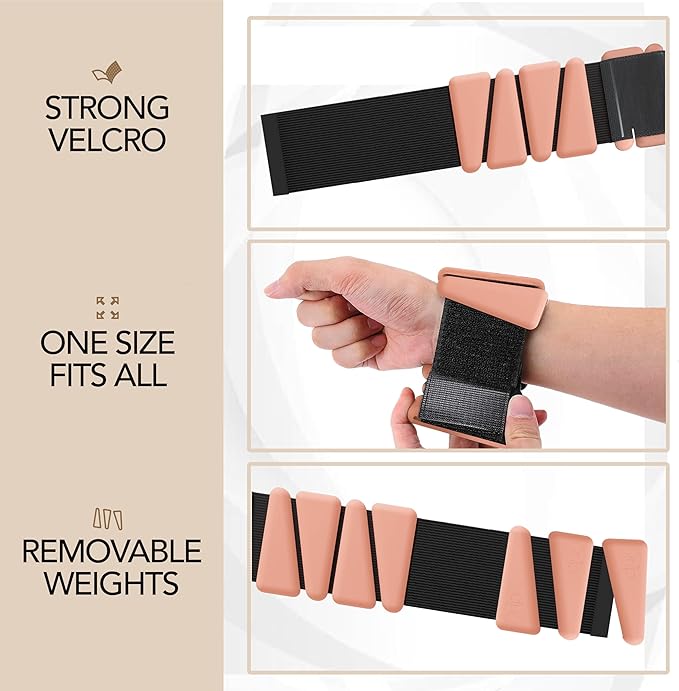 Wrist Weights - Adjustable Ankle Weights, Ideal for Home & Gym - Versatile Arm Weights, Intensify Workouts like Pilates & Yoga - Leg Weights for Walking, Gardening, Home Chores