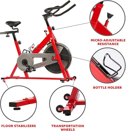 Sunny Health & Fitness Stationary Indoor Cycling Bike