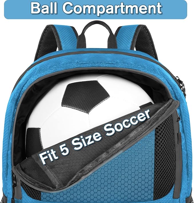 YOREPEK Soccer Backpack,Soccer Bag with Ball Holder, Water resistant Sport Equipment Bags Fit Basketball Volleyball Football