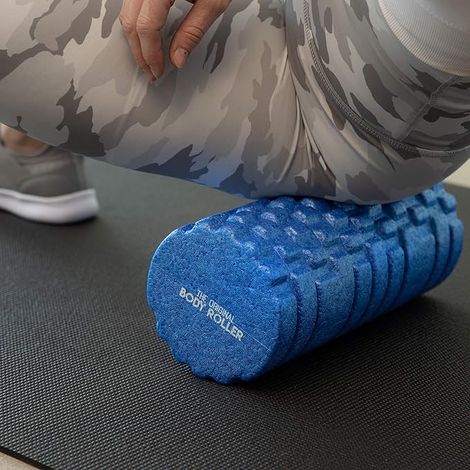 High Density Foam Roller Massager for Deep Tissue Massage of The Back and Leg Muscles - Self Myofascial Release of Painful Trigger Point Muscle Adhesions