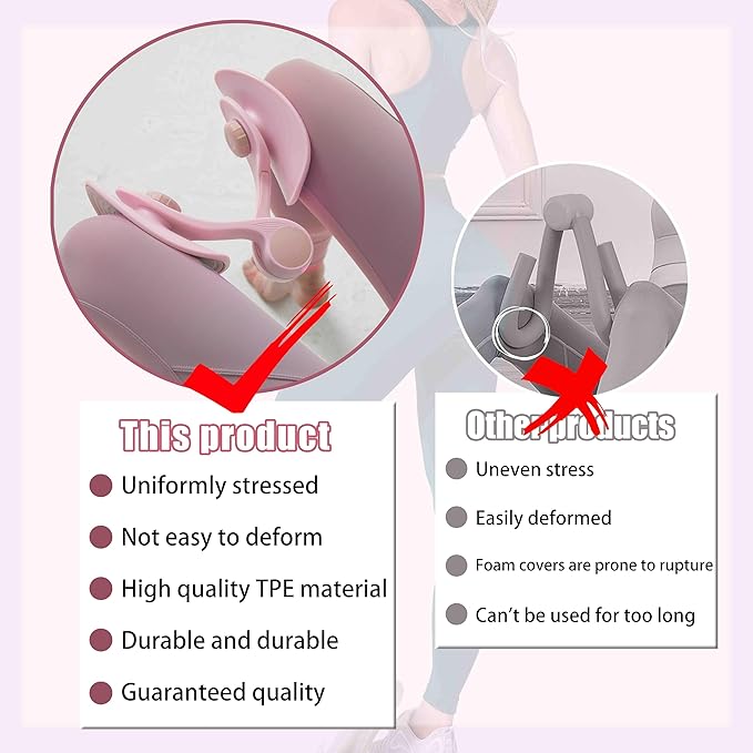 Thigh Toner Training, Thigh Master Thigh Exercise Equipment, Inner Thigh Exercise Equipment, Kegel Sports Equipment, Pelvic Floor Coach, Men and Women