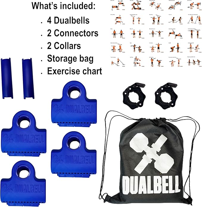 Dumbbell Barbell Converter - 1" Standard Bars, Up to 100lb Capacity - Dumbbell Converter Home Gym Equipment, Versatile Weight Lifting Set, Suitable for Men and Women