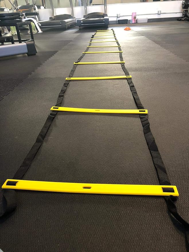 Agility Ladder – Speed Ladder for Agility and 12 Yellow