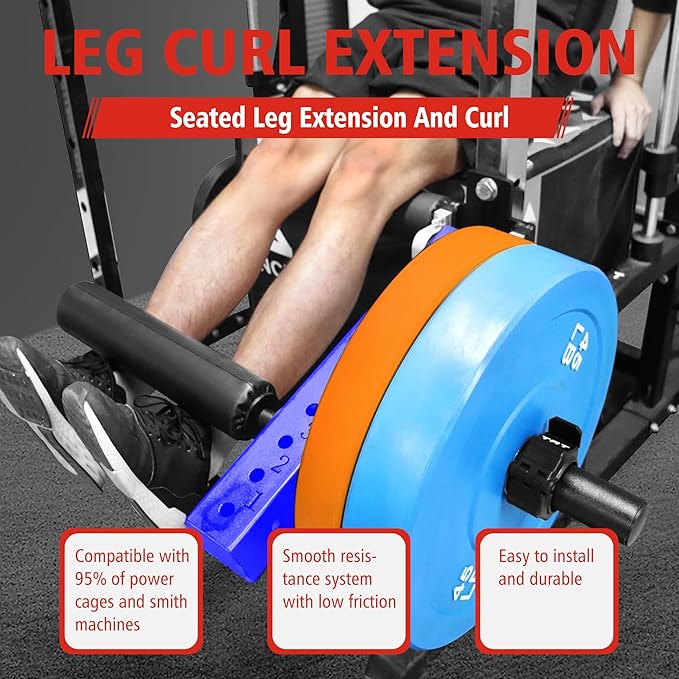 Seated Leg Strength Extension and Curl Athletic Practice Machine