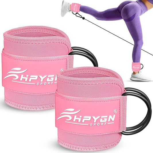 Ankle Straps for Cable Machines Women, Glute Workout Equipment for Home&Gym, Cable Machine Attachment, Work Out Equipment for Kickbacks, Leg Extensions, Hip Abductors, Cable Kick Back Ankle Straps