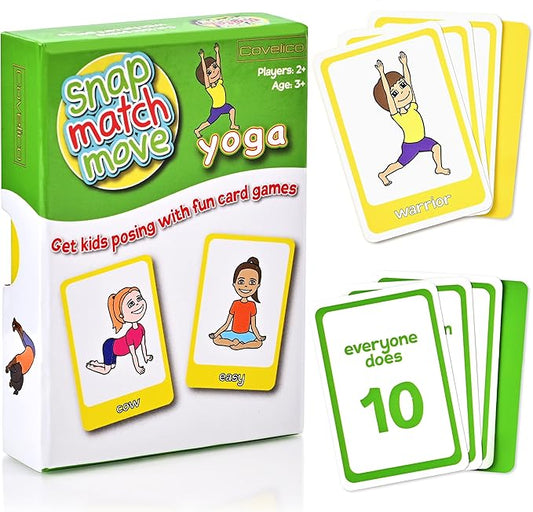 Yoga Cards for Kids - Fun Yoga Pretzels for a Yoga Kid, Yoga Exercises Cards & Kids Yoga Cards, Play Yoga Games for Children & Memory Yoga Game, Yoga Games for Kids, Yoga Preschool - Kids Meditation.