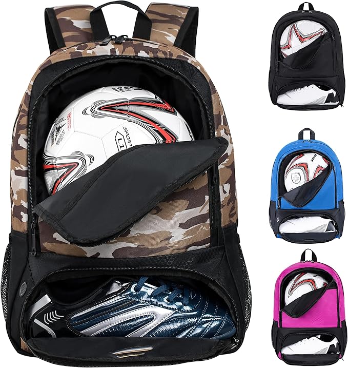 Himal Outdoors Soccer Bag-Backpack for Soccer,Backpack for Football & Volleyball & Handball,Sports Bag with Separate Cleat