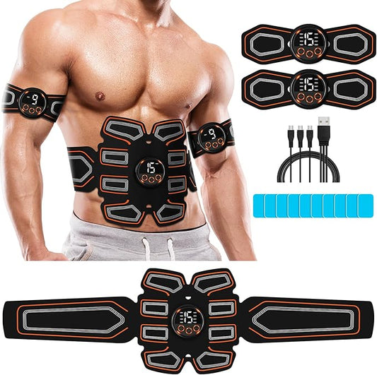 ABS Stimulator, Abdominal Toning Belt Trainer, Abs Workout Equipment, Ab Sport Exercise Belt for Men and Women BFB-11