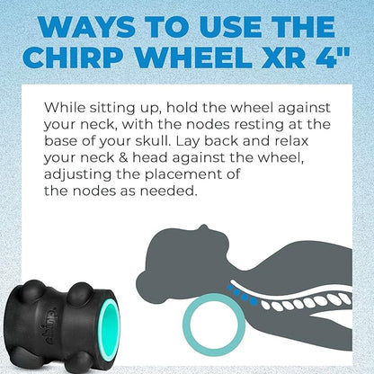 Chirp Wheel XR for Ultimate Neck & Headache Relief - Rejuvenate Body, Spinal Care & Tension Through Thumb Pressure Release for Physical Therapy and Relaxation - Mint 4"